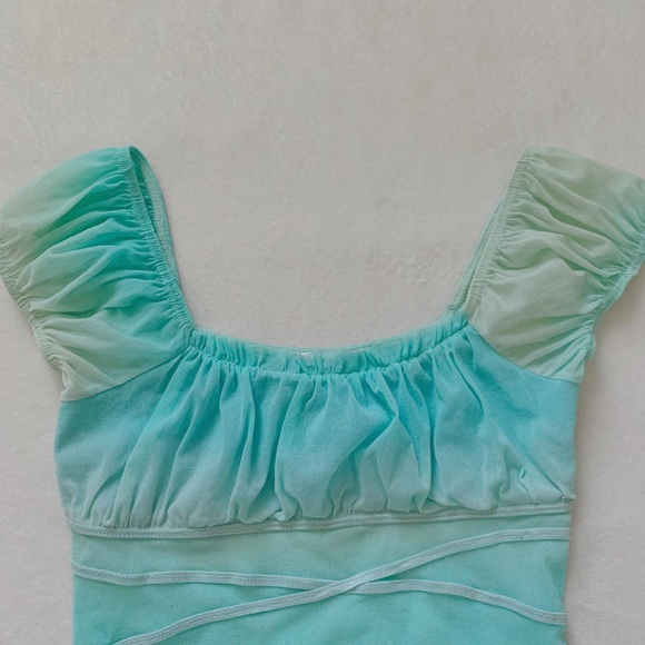 vintage miss selfridge mesh milkmaid top✨ - Picture 2 of 4